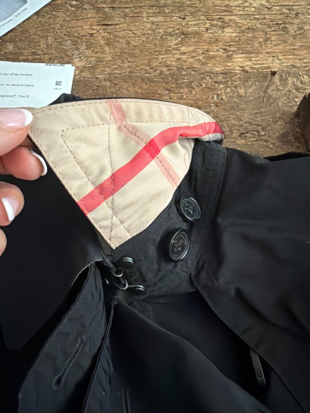 Beautiful Classic Burberry Brit Trench Coat- Black- ACT FAST will not last! - Picture 12 of 16